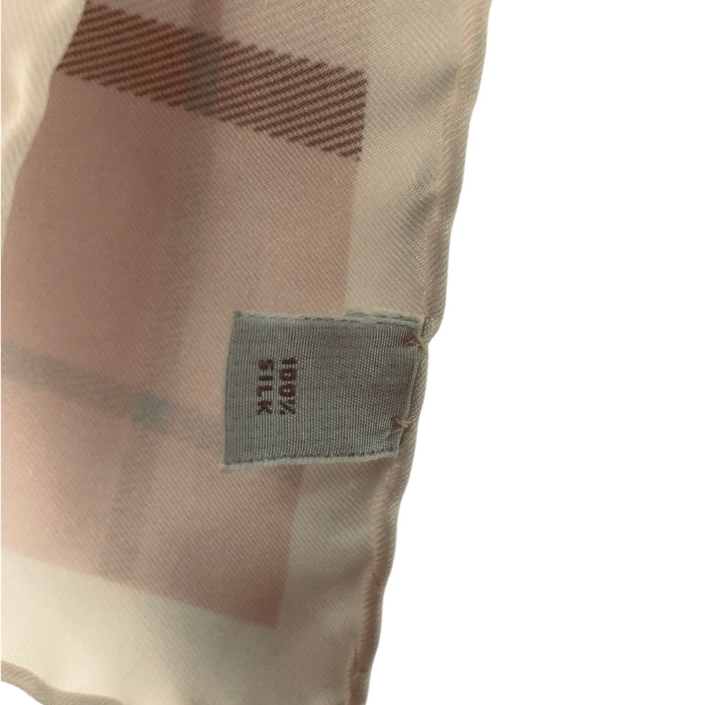 Vintage Burberry Pink Plaid Scarf - Picture 4 of 4